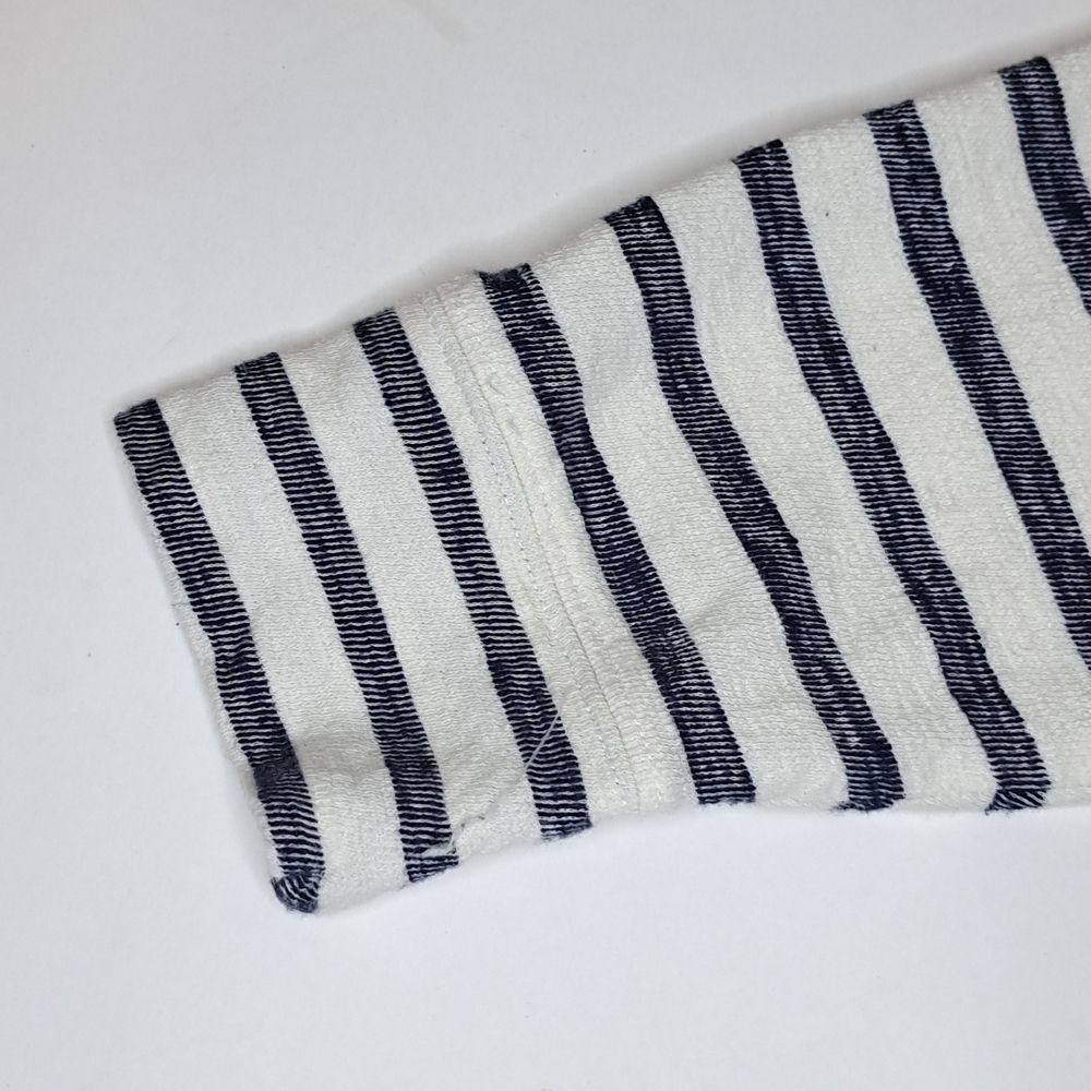 Old Navy Navy and White Striped Hoodie Zip Sweatshirt Size XXL $13 - Picture 7 of 9